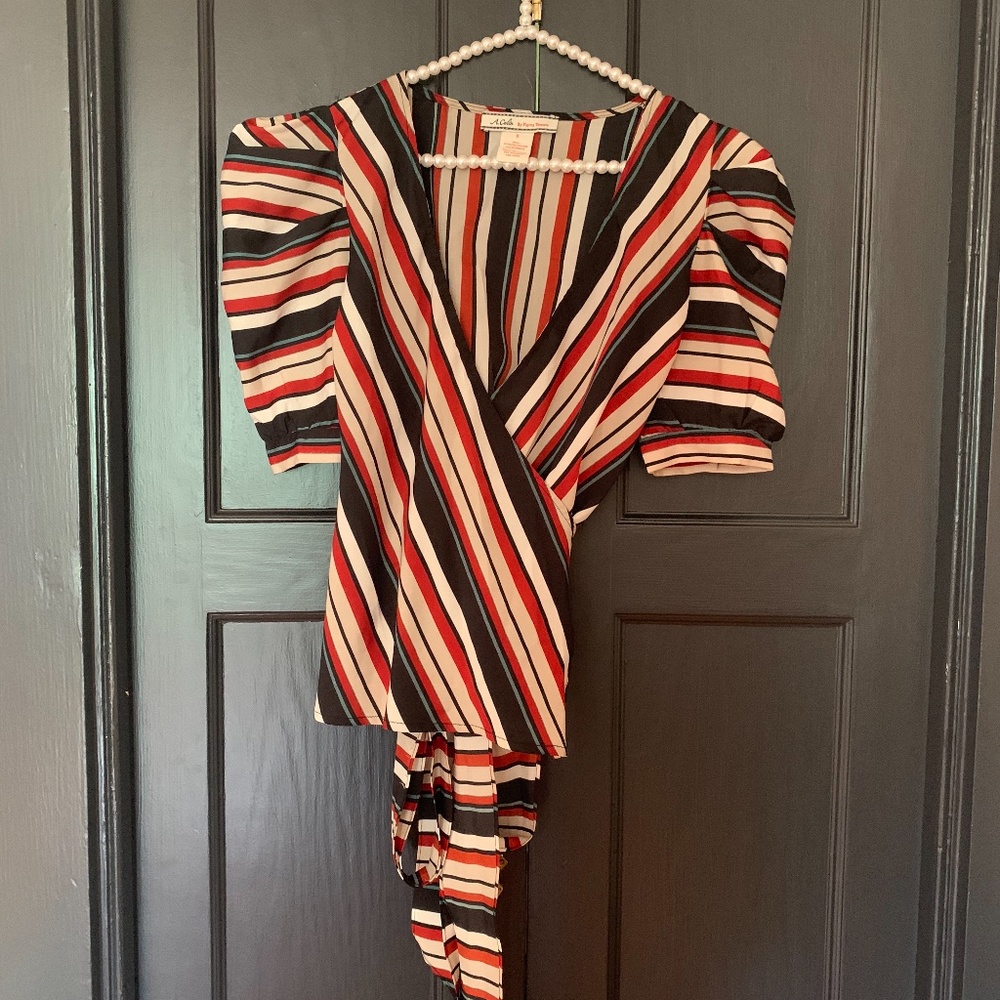 A. Calin By Flying Tomato Striped Shirt